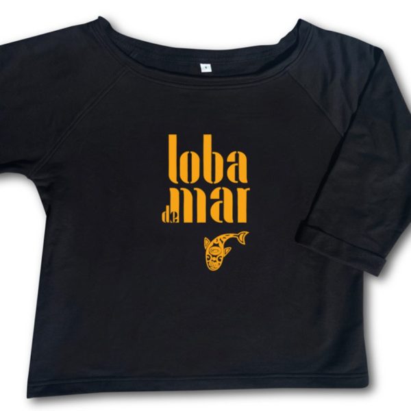 Sudadera Loba de Mar logo naranja